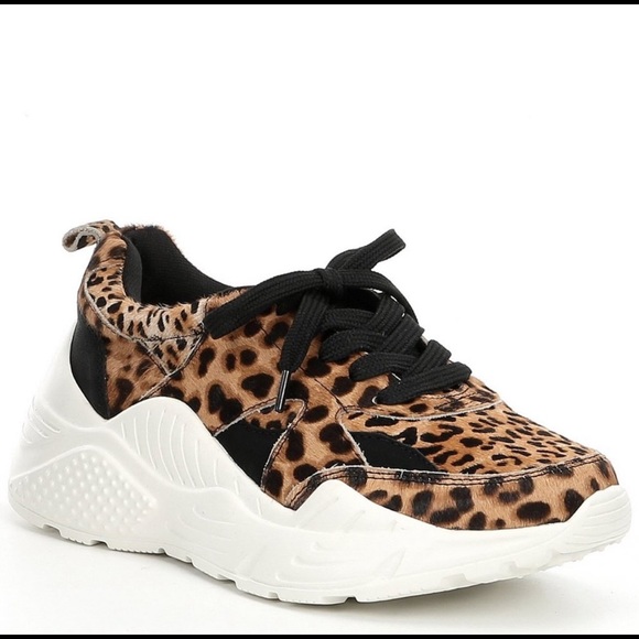 gianni bini leopard sneakers
